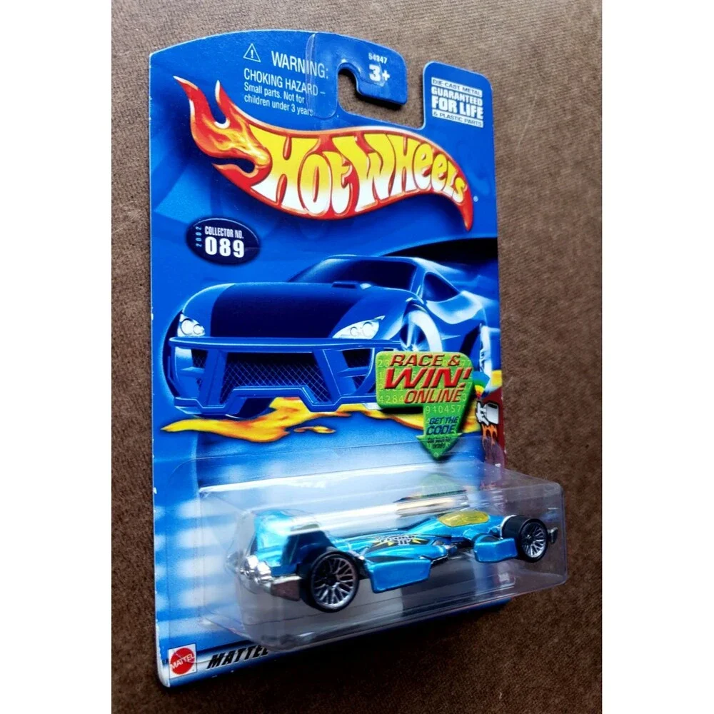 Hot Wheels JET THREAT 3.0 Gray 2001 First Editions #34 & Spectraflam II Blue #89